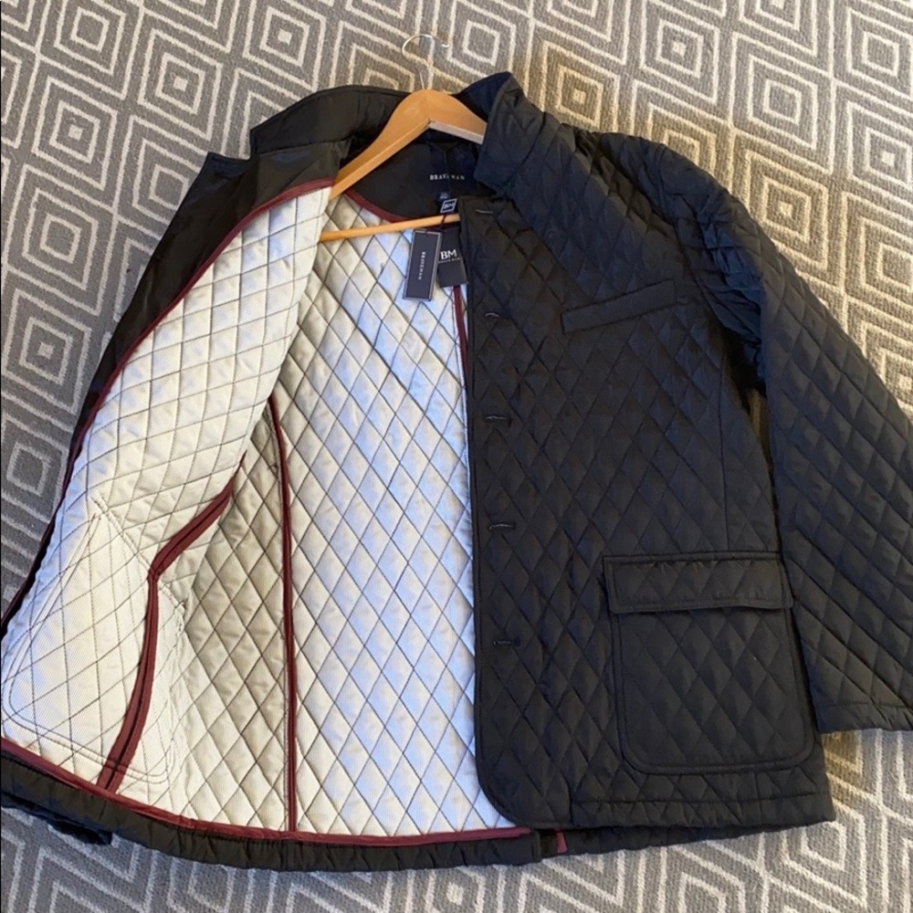 Braveman Men's Black Quilted Blazer Jacket- XXL - Picture 3 of 3